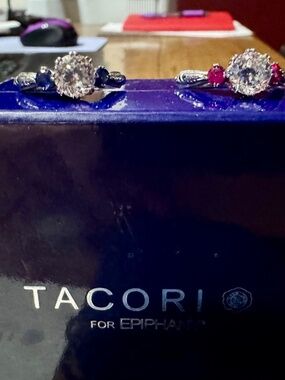 Tacori IV Diamonique 3 stone Rings
